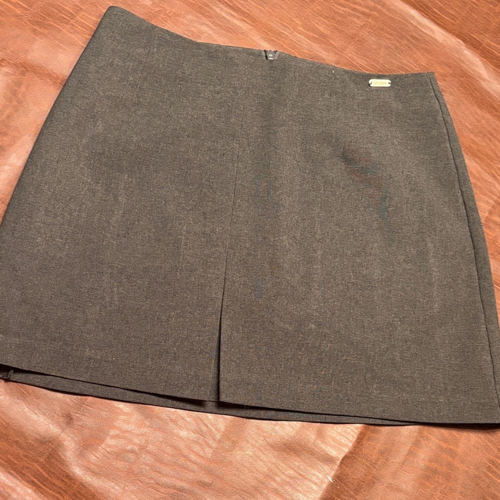 Guess Dark Gray Waistband Skirt